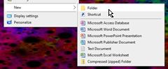 Right-click on desktop, choose New then Folder